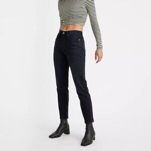NWT Levi's Premium Wedgie Icon Fit Black Ankle Jeans Size 24